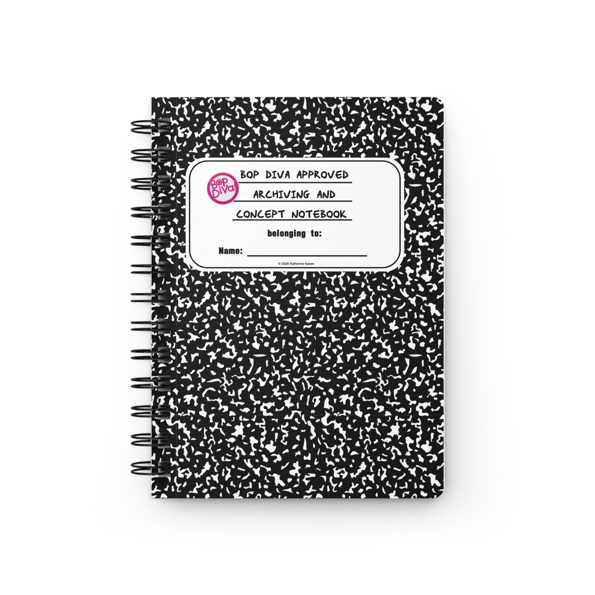 Bop Diva Approved Archiving & Concept Notebook